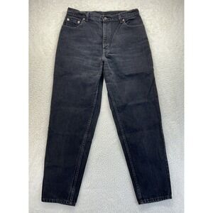 Vintage Levis 551‎ Jeans Womens 12 Medium Black Relaxed Fit Tapered Leg USA 90s